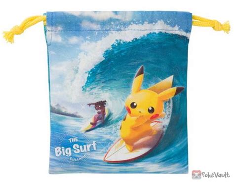 Pokemon Center 2019 Pokemon Surf Campaign Pikachu Alolan Raichu And Friends Small Size Drawstring