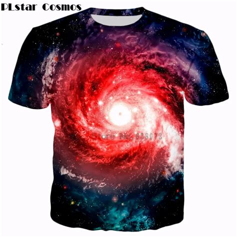 Plstar Cosmos 2017 Summer New Style T Shirts Galaxy Space T Shirts Men Women Harajuku Tees