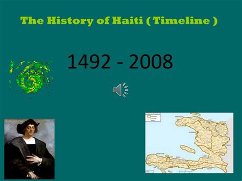 Ppt The History Of Haiti Timeline Powerpoint Presentation Free