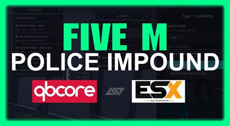 Paid Esxqbcore Police Impound Releases Cfxre Community
