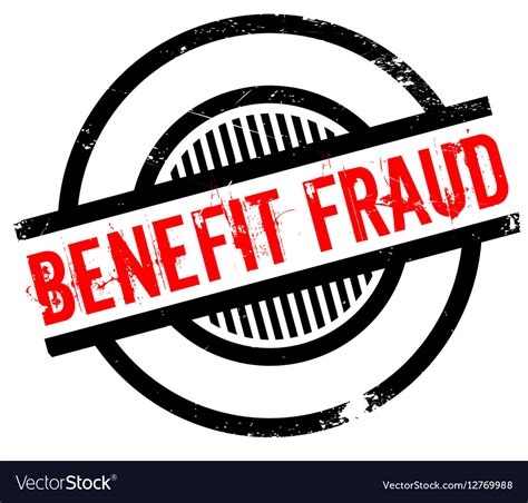 Benefit Fraud Rubber Stamp Royalty Free Vector Image