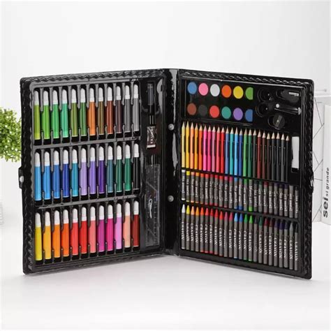 150 Pcs Painting Pencil Water Markers Crayon Oil Pastel Paint Brush Art