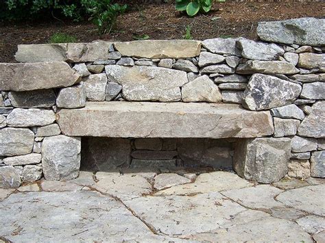 The summits of pond mountain and stone mountain and additional viewpoints provide the finest views of the iron and amphibolite mountain ranges in the region. dry laid bench and retaining wall | Stone retaining wall ...