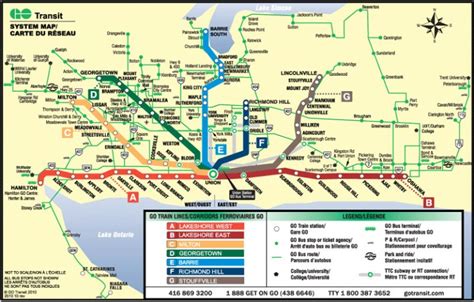 Transit Maps Official Map Go Transit System Map Southern Ontario Canada