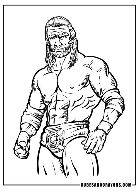 Wwf Ultimate Warrior Coloring Pages