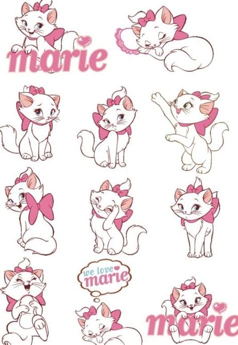 Funcatnames.com offers many disney cat names to choose from when naming your own cat. Vector Disney Marie Cat Set 02 | Free Web/Graphic Design ...