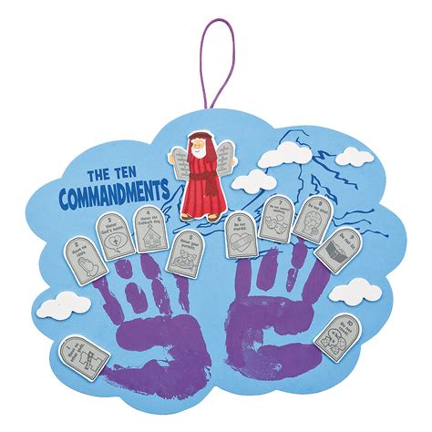 Perhaps you have heard someone say that we live in the age of grace and the age of the law is now over, the 10 commandments in the bible are no longer applicable to life today. Ten Commandments Handprint Craft Kit, Handprint Crafts ...