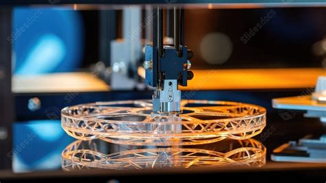Detailed View Of 3d Printer Prints On A Mirrored Surface For Isolated
