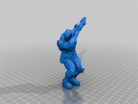 Free Stl File Fortnite Inspired Thanos Dab・3d Printing Model To