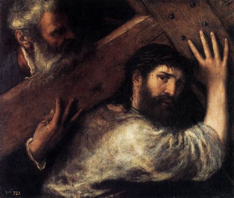Christ Carrying The Cross 1575 Catholic Man Night