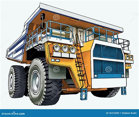 Dump truck career stock illustration. Illustration of construction