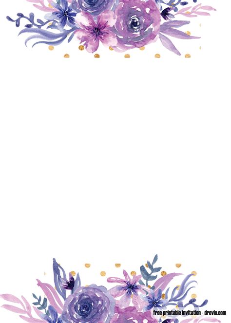 FREE Pink Floral Invitation Templates | FREE Printable ... Download transparent floral border png for free on pngkey.com.
