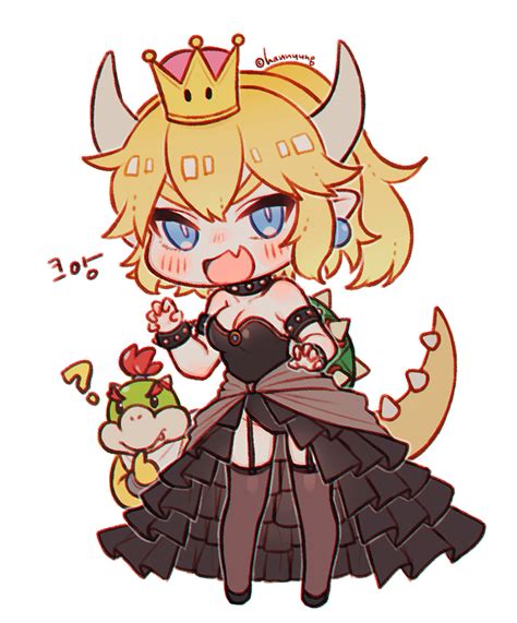 Bowsette And Bowser Jr Mario And More Drawn By Hn Artist Danbooru