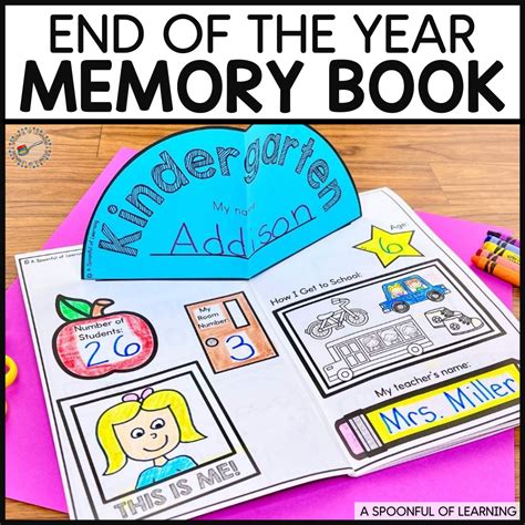 End Of The Year Memory Book A Spoonful Of Learning