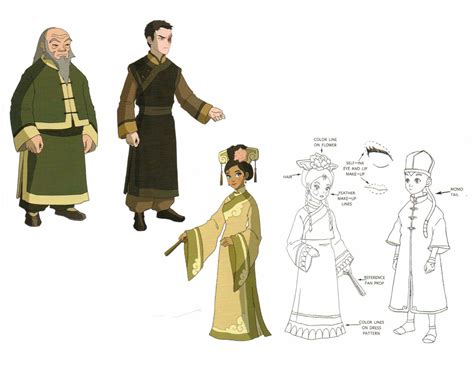 Want to discover art related to avatar_the_last_airbender? Animation Art — Avatar the Last Airbender model sheets