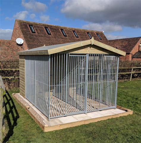 Duo Dog Kennel 8x10-10x12ft - benchmarkkennels