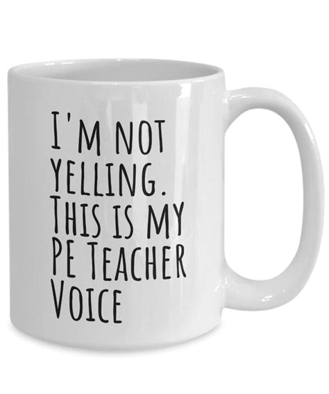 Pe Teacher T Mug Gym Teacher Ts Pe Coach T Etsy