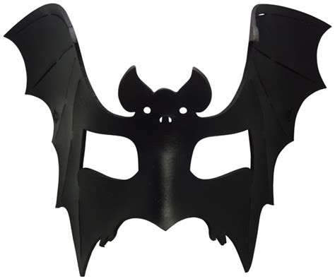 Black Leather Bat Mask