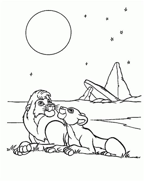 Simba And Nala Coloring Pages Coloring Home