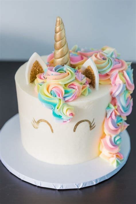 Unicorn Birthday Cake Rainbow Birthday Party Birthday Cake Girls