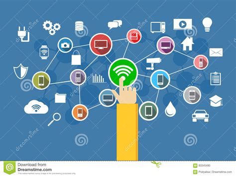 Wireless Connection. Information Technology Concept Stock Vector ...