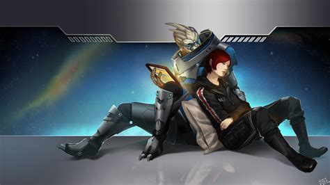Cool Wallpaper Of Fan Art Picture Of Mass Effect Shepard