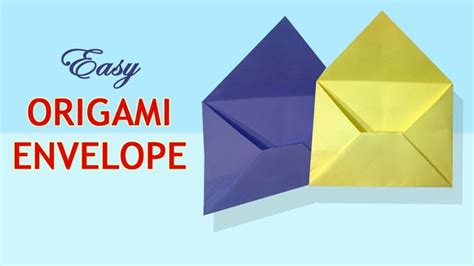 How To Make Origami Envelope Easy Make Easy Origami Envelope Tutorial
