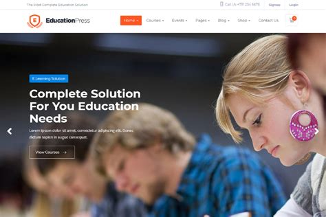 Education Website Templates Free Download Html With Css Javascript