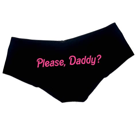 Please Daddy Panties Ddlg Clothing Sexy Slutty Cute Submissive Funny