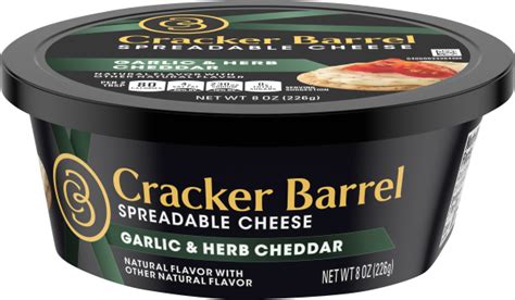 Spread Garlic Herb Cheddar Cracker Barrel Cheese