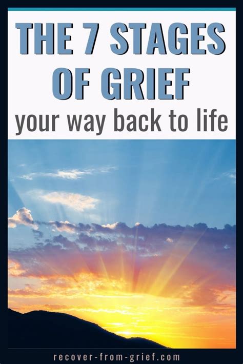 7 Stages Of Grief Going Through The Process And Back To Life
