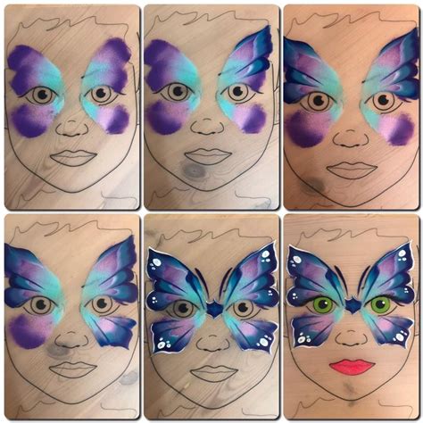 Butterfly Face Paint Easy Step By Step Gaudy Cyberzine Stills Gallery