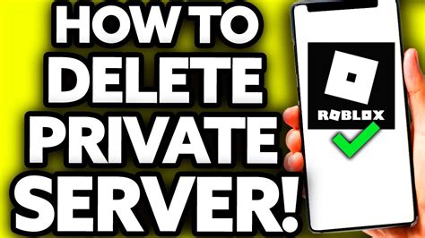 How To Delete a Private Server on Roblox 2024 - YouTube