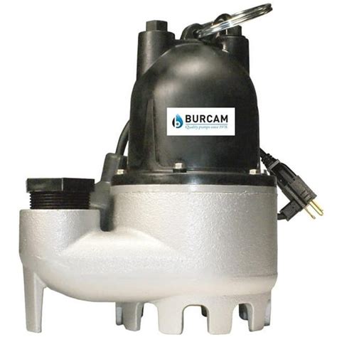 Bur Cam Pumps 5312392 1 By 3hp Sump Pump Submersible Castirn Walmart