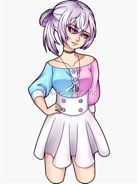 Subtle Trans Pride Anime Girl Sticker For Sale By Theanarchyshop