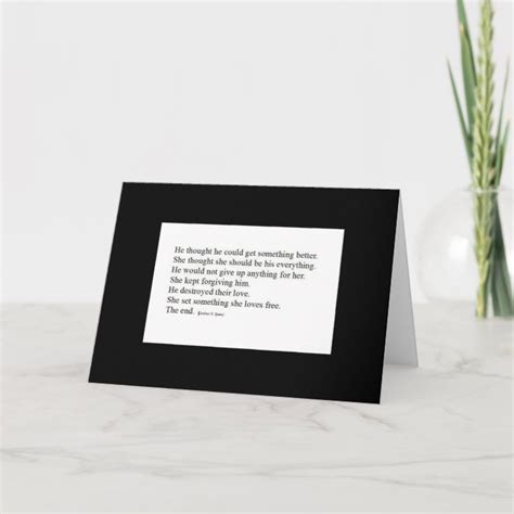 Your Cheating Heart Poem Card Zazzle