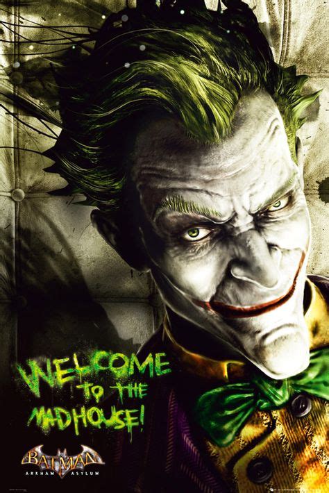 Batman Arkham Asylum Joker Official Poster Official Merchandise