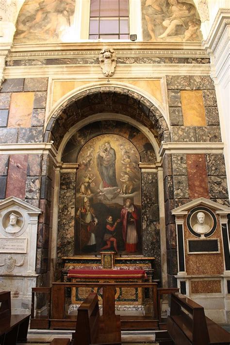 Santa Maria Della Pace Rome Cappella Mignanelli The Altarpiece Depicting Our Lady With Saints