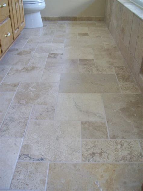 Versaille Pattern Of Natural Stone Tile In Master Bathroom In Blaine