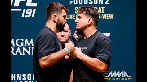 Ufc 191 Weigh Ins Andrei Arlovski Vs Frank Mir Youtube