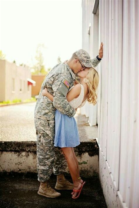 Cute Couple Military Engagement Photos Military Couple Photography