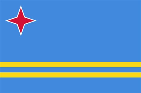 National Flag Of Aruba The Symbol Of Peace And Hope