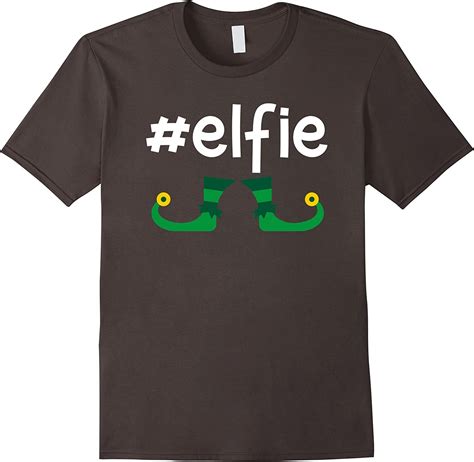 Hashtag Elfie T Shirt Elfie Selfie Elf Costume Xmas Tshirt