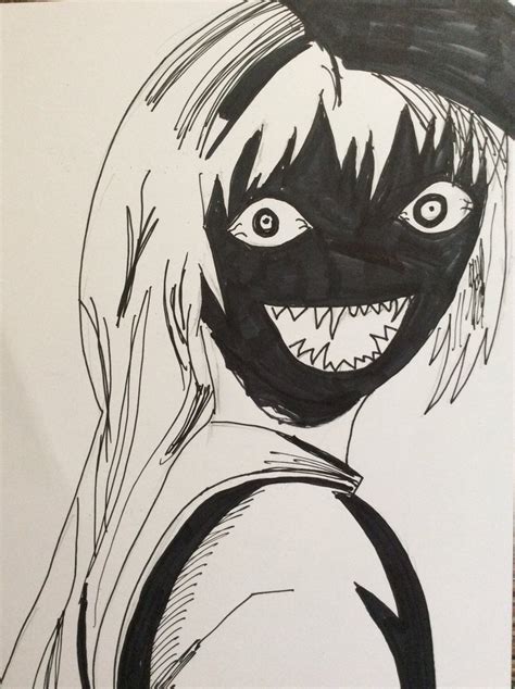 Creepy Anime Girl By Amartheninja On Deviantart