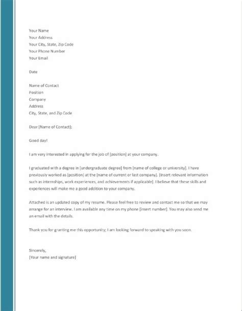 Resume Cover Letter Template Word Database Letter Template Collection