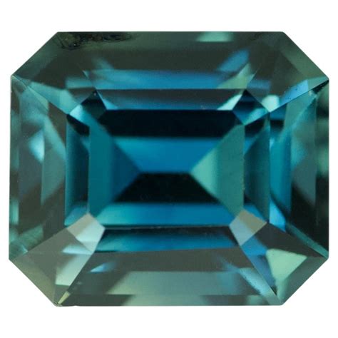 Teal Sapphire 178 Ct Emerald Cut Natural Heated Loose Gemstone For