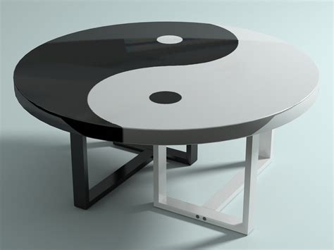 The tables are caramelized in color which is a result of heating the natural bamboo. yin-yang table 3d max