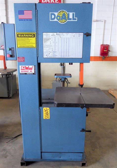 20″ Doall Vertical Band Saw 2013 V 13″ Under Guide 55 5200 Fpm 26″ X