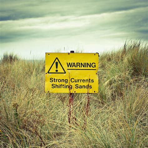 Beach Warning Sign Photograph By Tom Gowanlock Fine Art America