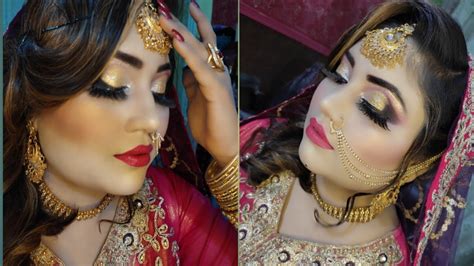 Traditional Pakistani Bridal Makeup Tutorialnikkah Makeuptutorialone